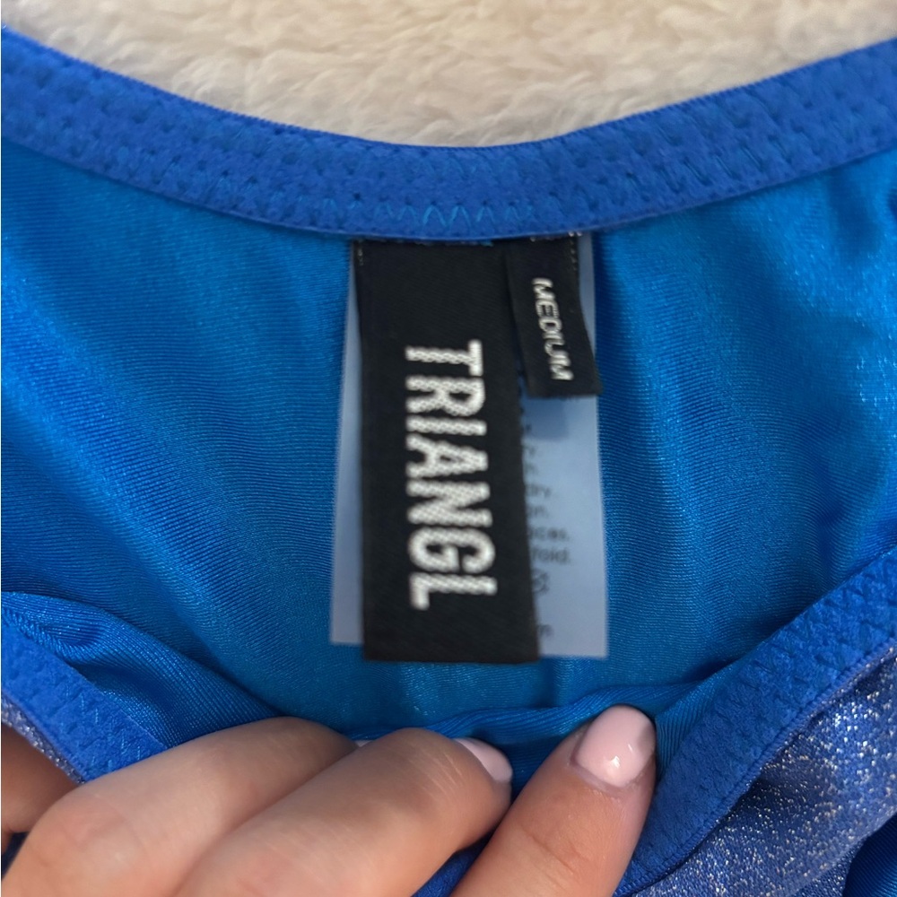 Triangl sparkly blue bikini set - Picture 2 of 4